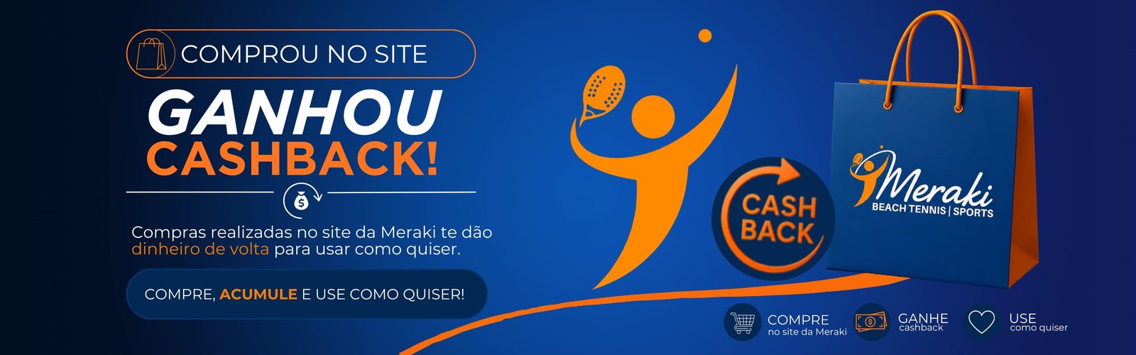 Comprou no site, ganhou cashback