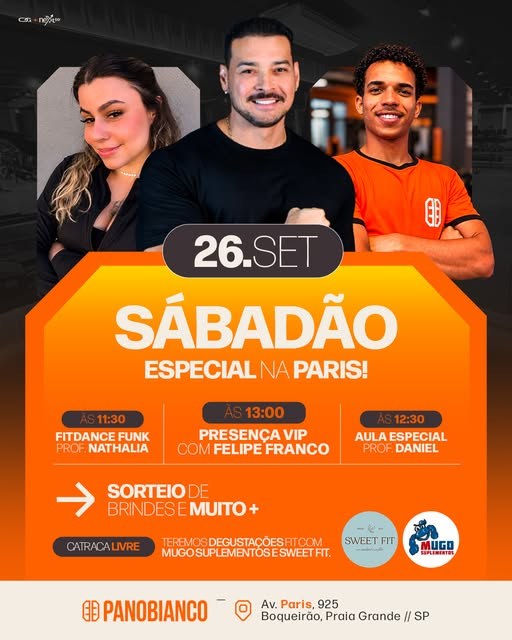 Sábadão especial na Paris, 26 de setembro